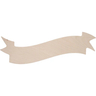 Good Wood by Leisure Arts 20" Birch Ribbon Plaque