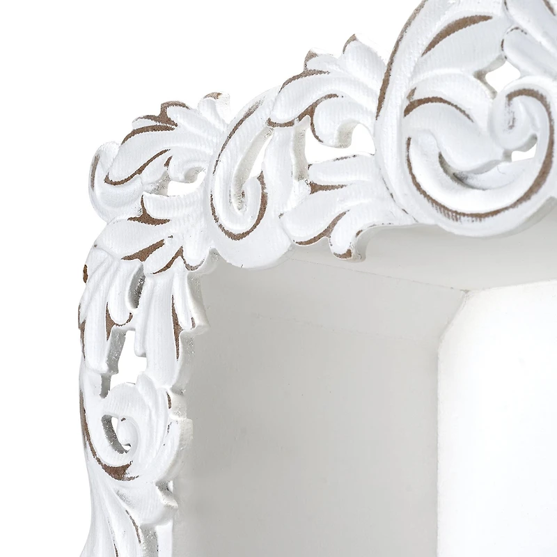 American Art Decor Balos Carved Wall Shelves - 18" x 28" x 6"