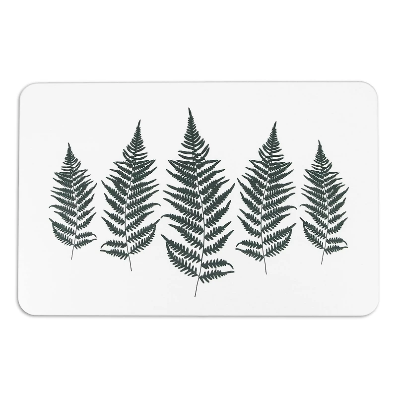 FloorPops Fern Leaf Stone Non-Slip Bath Mat