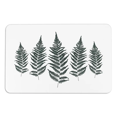 FloorPops Fern Leaf Stone Non-Slip Bath Mat