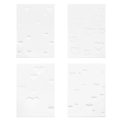 4" x 6" Heart Print Layering Stencil Set by Recollections™