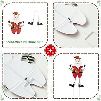 Glitzhome® 36" Metal Santa HOHOHO Yard Stake