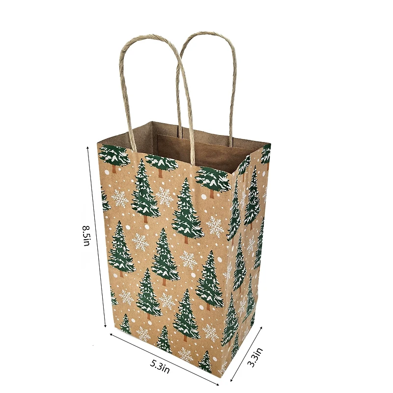 Small Trees Kraft Gift Bags, 6ct. by Celebrate It™