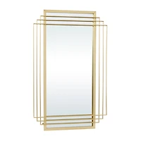 CosmoLiving by Cosmopolitan Gold Glam Metal Wall Mirror