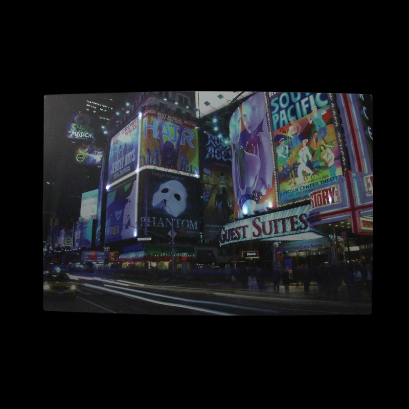 LED NYC Times Square Canvas Wall Art