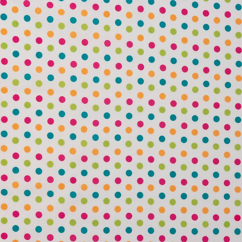 SINGER Spring Floral Dots Cotton Fabric