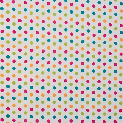 SINGER Spring Floral Dots Cotton Fabric