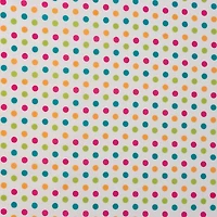 SINGER Spring Floral Dots Cotton Fabric