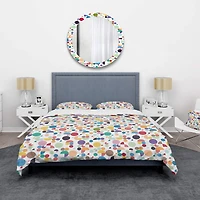 Designart 'Retro Abstract Geometric Pattern' Mid-Century Modern Bedding Set