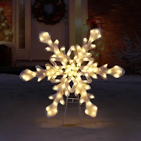 35" Outdoor Twinkling LED Snowflake