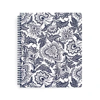Vera Bradley® Java Navy & White Spiral Notebook with Pocket