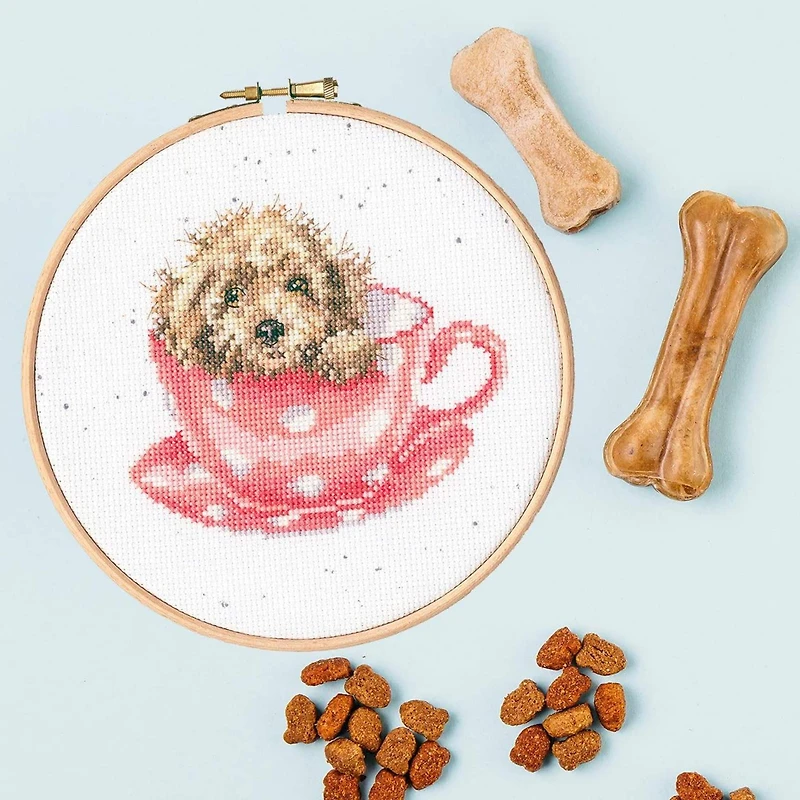 Bothy Threads Teacup Pup Counted Cross Stitch Kit