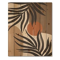 Designart - Moon & Sun Shapes In Retro Terracotta Tones III