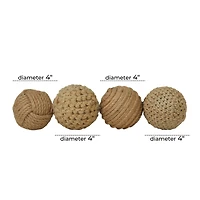 Brown Coastal Abstract Orbs & Vase Filler,