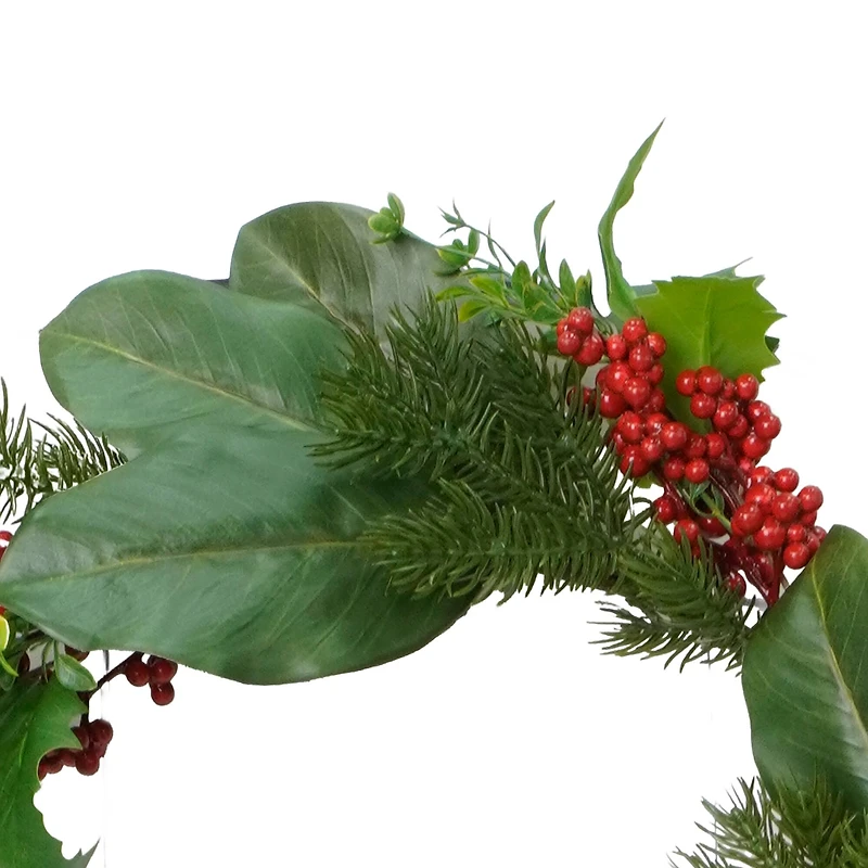 6ft. Magnolia Leaf & Red Berry Garland by Ashland®