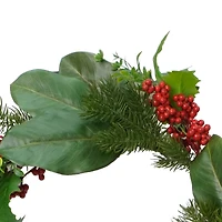 6ft. Magnolia Leaf & Red Berry Garland by Ashland®