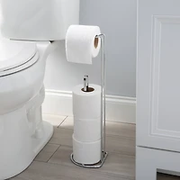 Bath Bliss Chrome Toilet Paper Reserve & Dispenser