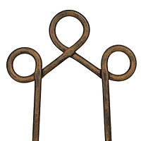 9" Brown Metal Traditional Easel