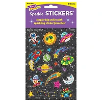 Trend Enterprises® Sparkly Space Stuff Sparkle STICKERS®, 6 Packs of 36