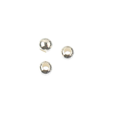3mm Large Hole Sterling Silver Crimp Beads, 8ct. by Bead Landing™
