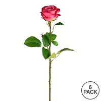 Deep Pink Rose Stem, 6ct.