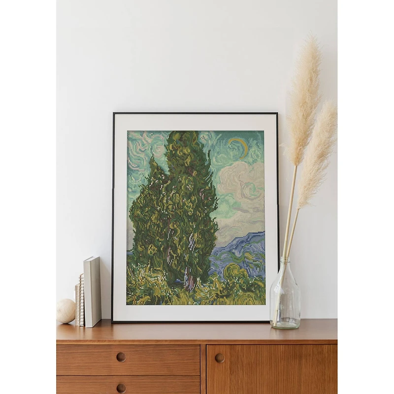 Diamond Dotz® Advanced Cypresses (apres Van Gogh) Diamond Facet Art Kit