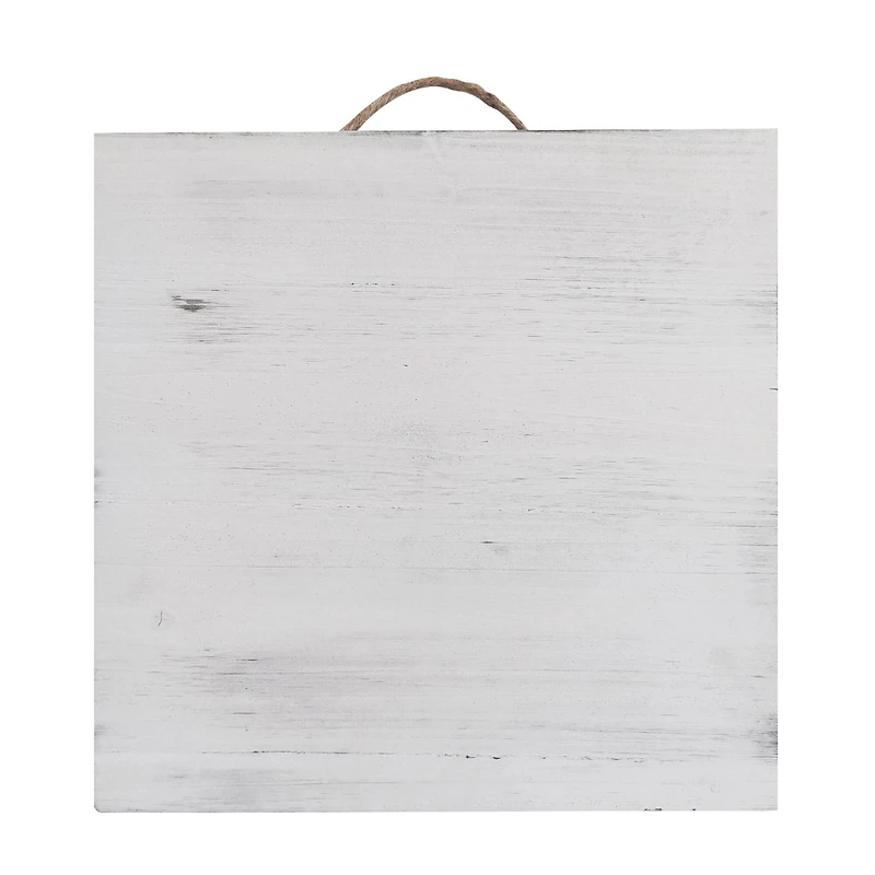 10" x 10" Whitewashed Wood Square Plaques by Make Market®, 2ct.