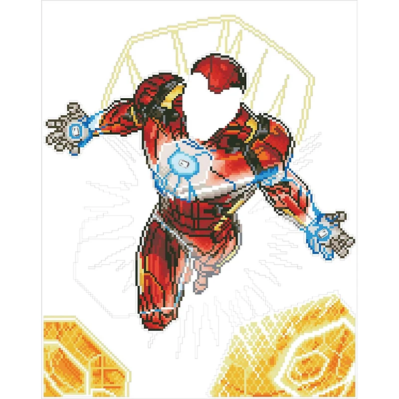 Camelot Dotz Iron Man Blast Off Diamond Painting Kit