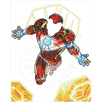 Camelot Dotz Iron Man Blast Off Diamond Painting Kit