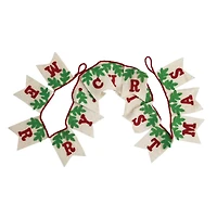 Hello Honey® 6ft. Wool Merry Christmas Pendant Banner