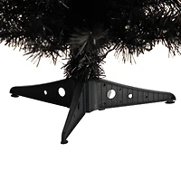 2ft. Pre-Lit Black Artificial Christmas Tree, Warm White LED Lights