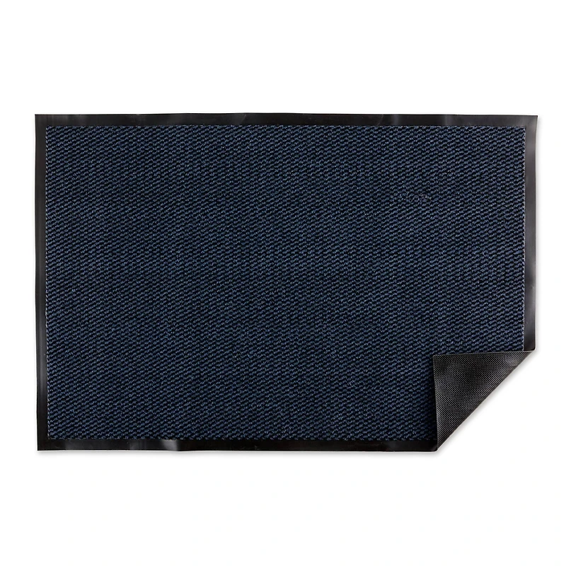DII® Blue & Black Walk Off Utility Doormat, 30" x 48"