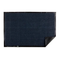 DII® Blue & Black Walk Off Utility Doormat, 30" x 48"