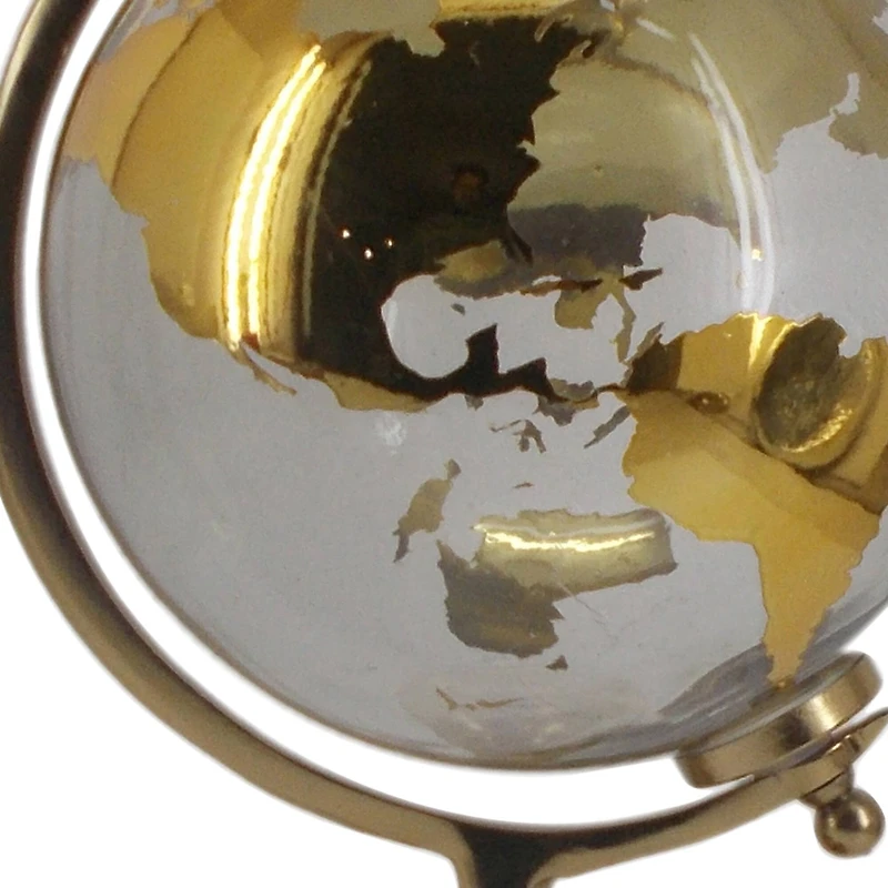 CosmoLiving by Cosmopolitan Gold Glass Traditional Globe