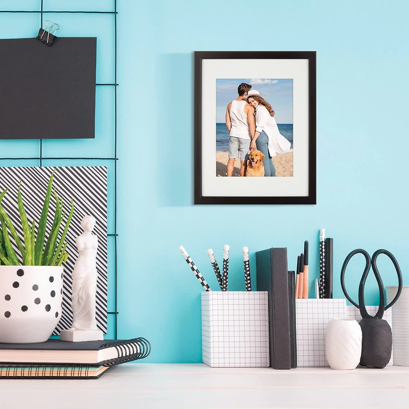 Aspect Black Frame with Mat by Studio Décor