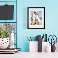 Aspect Black Frame with Mat by Studio Décor
