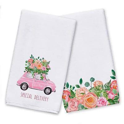 Flower Delivery Tea Towel Set