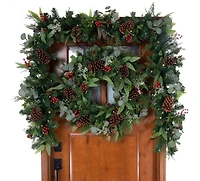 9ft. Pre-Lit LED Christmas Woods Artificial Garland