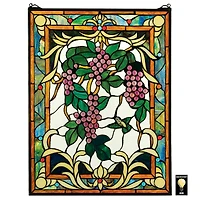 Design Toscano The Grape Vineyard Stained Glass Window