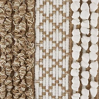 DII® Stone & White Hand-Loomed Paper Chindi Rug, 4ft. x 6ft.