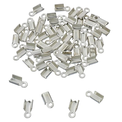 12 Packs: 56 ct. (672 total) 10mm Rhodium Crimps with Loop by Bead Landing™