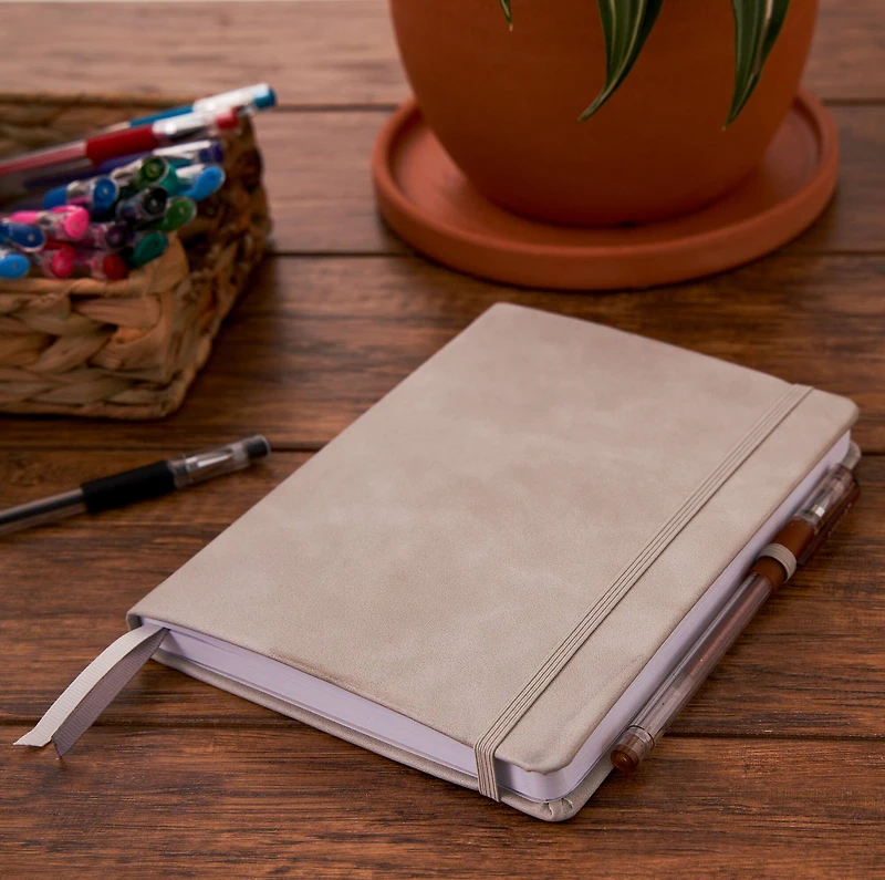 Gray Premium Hardcover Dot Journal, 6" x 8" by Artist's Loft™