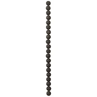 9 Pack:  Black Lava Quartz Round Beads, 10mm by Bead Landing™