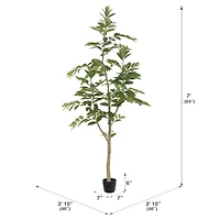 7ft. Potted Green Nandina Tree