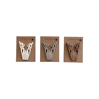Hello Honey® 3 Pack 9" Folded Snowflake Recycled Paper Ornaments