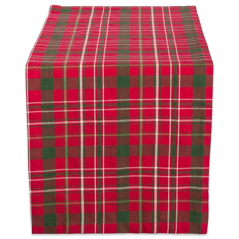 DII® 72" Tartan Holly Plaid Table Runner