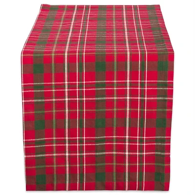 DII® 72" Tartan Holly Plaid Table Runner