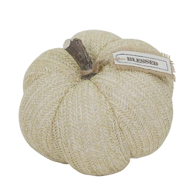 7" Natural Fabric Pumpkin by Ashland®