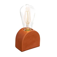 Hello Honey® 4" Scandinavian Terracotta Exposed Bulb Table Lamp