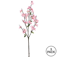 40'' Artificial Pink Cherry Blossom Spray, 3ct.